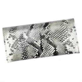   Rovicky 8805-SNR RFID ezüst női bőr pénztárca 18,5 x 9,5 cm