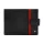 Rovicky N01L-RVTP RFID fekete-piros férfi bőr pénztárca 13 x 10 cm