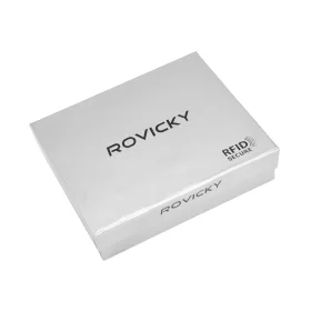   Rovicky N4L-RVT RFID barna férfi bőr pénztárca 10.5 x 13 x 2.8 cm