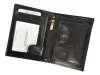 Rovicky N4-RVT RFID sötét barna férfi bőr pénztárca 9,8 x 12,5 cm