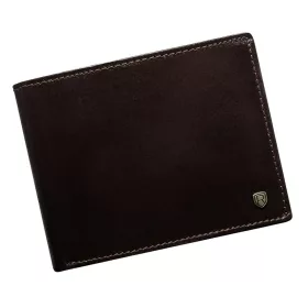   Rovicky N61-RVT RFID barna férfi bőr pénztárca 12,5 x 9,5 cm