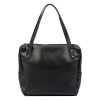 Pierre Cardin 5335 EDF fekete női bőr válltáska 38 x 29 x 13 cm