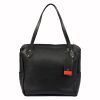 Pierre Cardin 5335 EDF fekete női bőr válltáska 38 x 29 x 13 cm