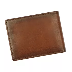   EL FORREST 916/A-29 RFID barna férfi bőr pénztárca 11 x 8.5 x 2.5 cm