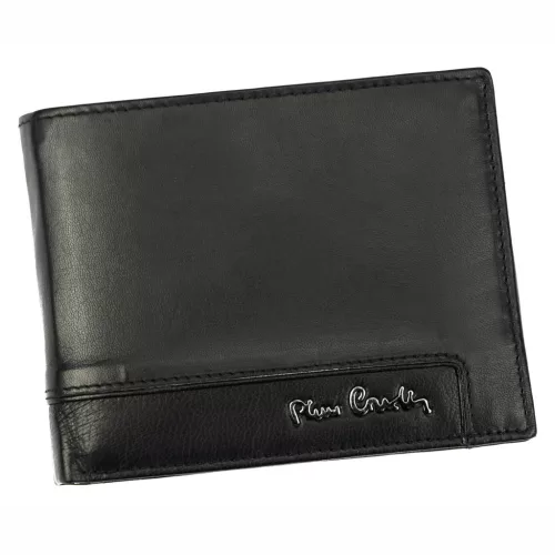 Pierre Cardin EKO17 8806 RFID fekete férfi marhabőr pénztárca 12.5 x 9.5 x 2.8 cm