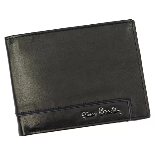 Pierre Cardin EKO17 8806 RFID fekete férfi marhabőr pénztárca 12.5 x 9.5 x 2.8 cm