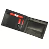 Pierre Cardin EKO17 8806 RFID fekete férfi marhabőr pénztárca 12.5 x 9.5 x 2.8 cm