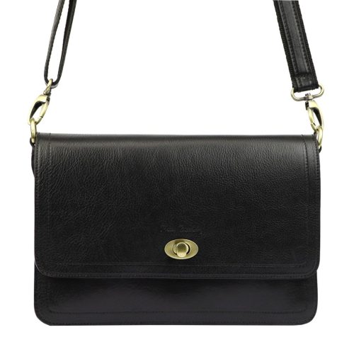 Pierre Cardin 4236 GNC AVANC fekete női bőr válltáska, oldaltáska 32 x 21 x 10 cm