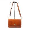 Pierre Cardin 4236 GNC AVANC barna női bőr válltáska, oldaltáska 32 x 21 x 10 cm