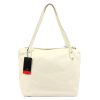 Pierre Cardin 5335 EDF krém női bőr válltáska 38 x 29 x 13 cm