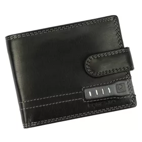   Roncato 185-85 fekete férfi bőr pénztárca 11.5 x 9 x 2.5 cm