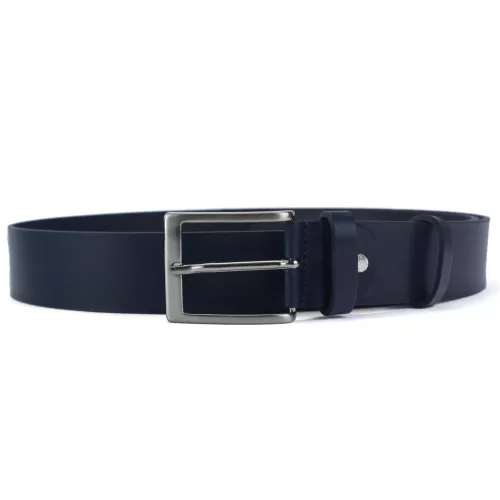 Renato Balestra 040-40 navy férfi marhabőr öv