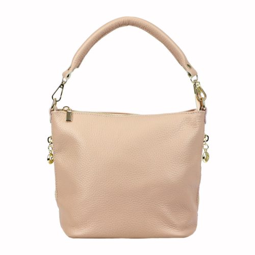 Patrizia 419-040 GOLD púderszínű női bőr válltáska, oldaltáska 24 x 20 x 13 cm