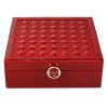 PATRIZIA BEAUTY-20097 bordó női rostbőr ékszerdoboz 26 x 8.5 x 25.3 cm