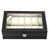 PATRIZIA fekete 12 db-os karóra tartó doboz  30 x 8 x 20 cm