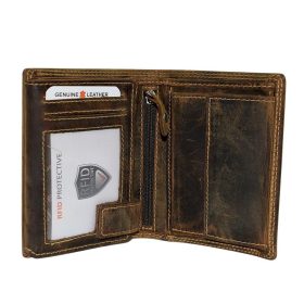   Giorgio Carelli vadász férfi bőr pénztárca szarvas motívummal, RFID védelemmel