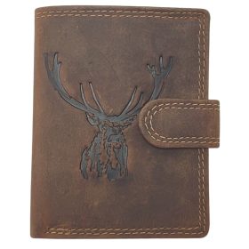   Giorgio Carelli bőr kártyatartó szarvas motívummal, RFID védelemmel