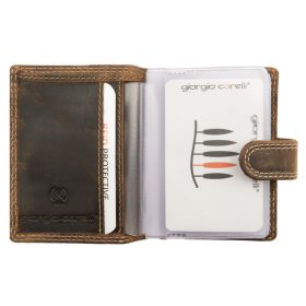   Giorgio Carelli bőr kártyatartó szarvas motívummal, RFID védelemmel