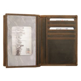   Giorgio Carelli nagyméretű barna bőr irattartó tacskó lenyomattal 17×12,5 cm