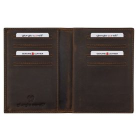   Giorgio Carelli bőr magyar vadászengedély tartó vaddisznófej motívummal, RFID védelemmel