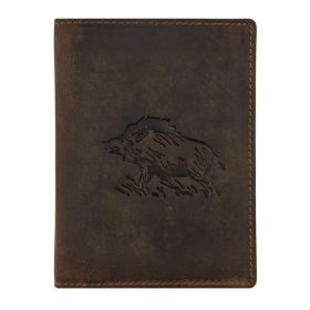   Giorgio Carelli bőr magyar vadászengedély tartó vaddisznó motívummal, RFID védelemmel