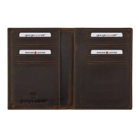   Giorgio Carelli bőr magyar vadászengedély tartó szarvas motívummal, RFID védelemmel