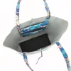 Patrizia 419-013-03 FL fehér-piros női bőr kézitáska, shopper 38 x 37 x 13 cm