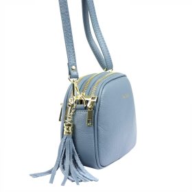   Pierre Cardin 4500 FTT türkiz női bőr válltáska 23.5 x 16.5 x 9 cm