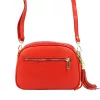 Pierre Cardin 4500 FTT piros női bőr válltáska 23.5 x 16.5 x 9 cm