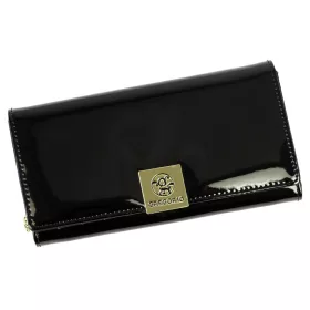   Gregorio LS-106 fekete női bőr pénztárca 19 x 10 x 3.5 cm