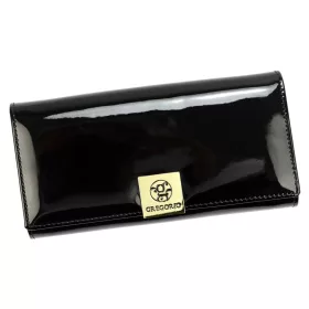   Gregorio LS-122 fekete női bőr pénztárca 19.5 x 10 x 4 cm