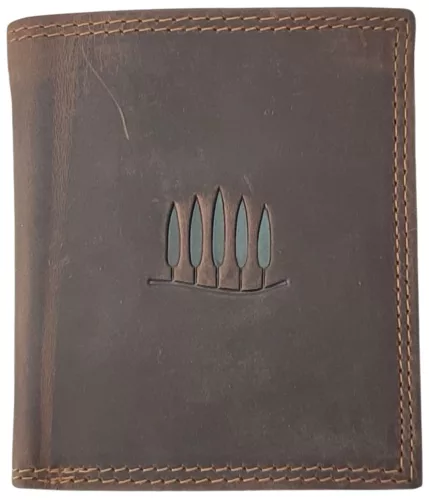 Giorgio Carelli motívumos, bőr pénztárca, RFID védelemmel 10 x 8,5 cm