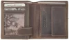 Giorgio Carelli motívumos, bőr pénztárca, RFID védelemmel 10 x 8,5 cm