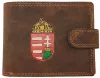Giorgio Carelli címeres festett motívumos bőr pénztárca, RFID védelemmel 11,5 x 8,5 cm