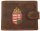 Giorgio Carelli címeres festett motívumos bőr pénztárca, RFID védelemmel 11,5 x 8,5 cm