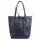 MiaMore 01-014 Z sötétkék női bőr válltáska 40 x 38 x 13 cm