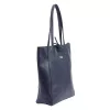 MiaMore 01-014 Z sötétkék női bőr válltáska 40 x 38 x 13 cm