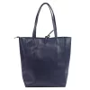 MiaMore 01-014 Z sötétkék női bőr válltáska 40 x 38 x 13 cm