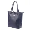 MiaMore 01-014 Z sötétkék női bőr válltáska 40 x 38 x 13 cm