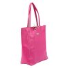 MiaMore 01-014 Z magenta női bőr válltáska 40 x 38 x 13 cm