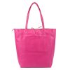 MiaMore 01-014 Z magenta női bőr válltáska 40 x 38 x 13 cm