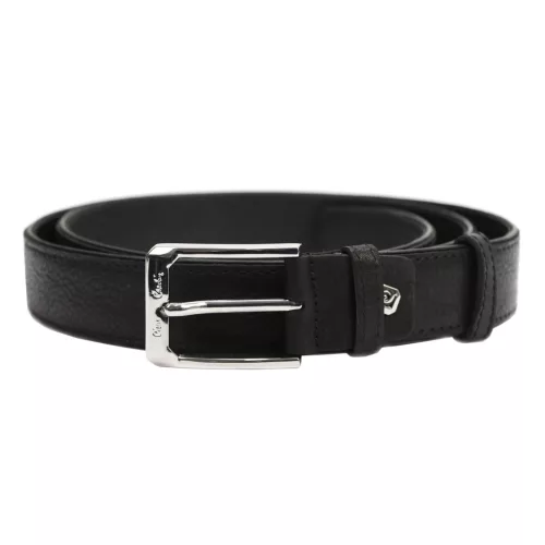 Pierre Cardin GF 9033 fekete férfi marhabőr öv