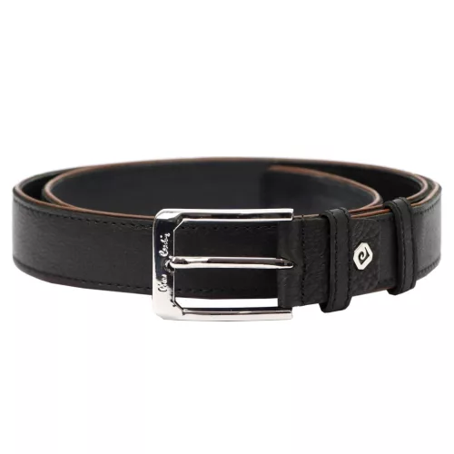 Pierre Cardin GF 9033 fekete férfi marhabőr öv
