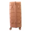 Jony rosegold 5 részes keményfalú bőrönd szett, kozmetikai táskával 30/53/55/67/77 cm