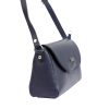 MiaMore 01-018 navy kék női bőr válltáska, oldaltáska 24 x 16 x 9 cm