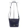 MiaMore 01-019 navy kék női bőr válltáska, oldaltáska 26 x 21 x 11 cm