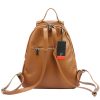 Pierre Cardin FRZ 1750 konyak női bőr hátitáska 33 x 40 x 13 cm 