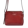 Pierre Cardin FRZ 1655 barna női bőr válltáska, oldaltáska 24 x 18.5 x 10 cm