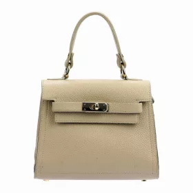   Luka 19-17 MN bézs női bőr kézitáska, válltáska 23 x 19 x 12.5 cm