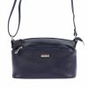 MiaMore 01-013 navy női bőr válltáska, oldaltáska 24 x 16 x 11 cm